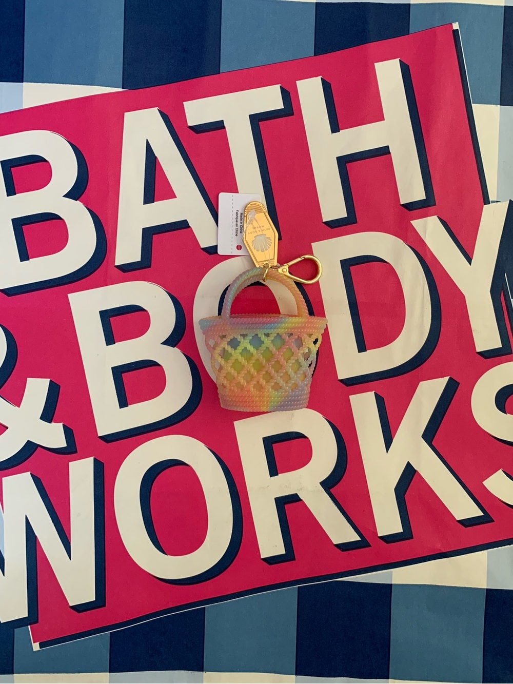 NWT Bath & Body Works Jelly Tote Pocketbac Holder